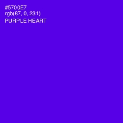 #5700E7 - Purple Heart Color Image